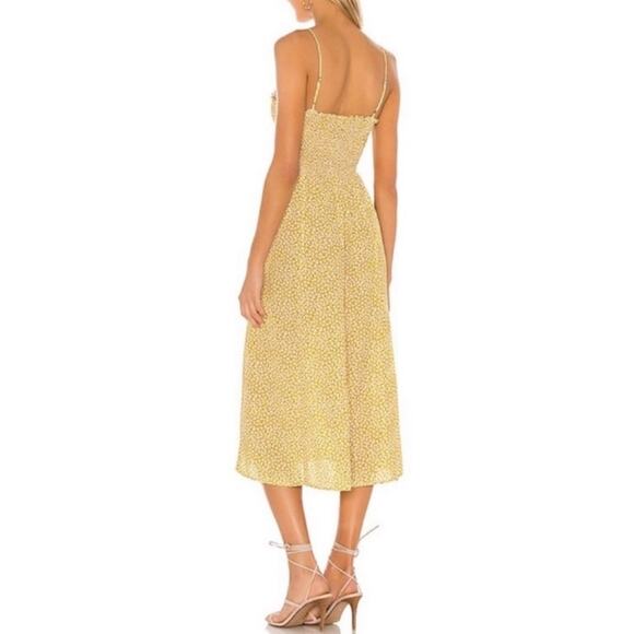 RESA Ashley Midi in Honeysuckle revolve smocked dress Sz M - Picture 2 of 9